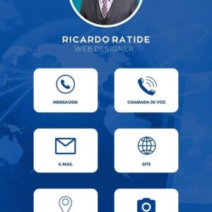 Cartão de Visitas Digital - Modelo 7